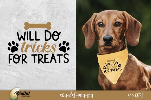 Will Do Tricks for Treats - A Fun Graphic Design Asset for Crafts
